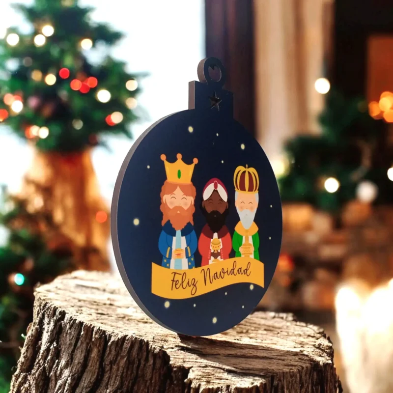 bola navidad reyes magos personalizada