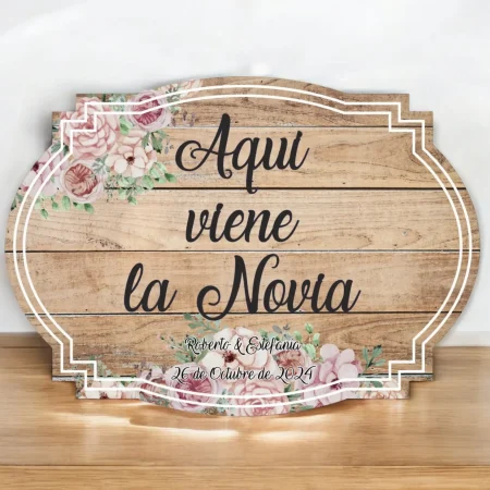 cartel aqui viene la novia