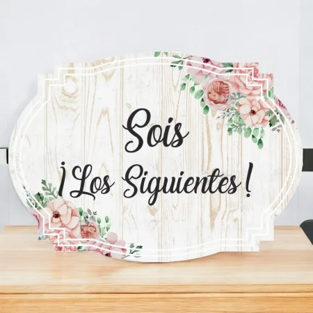 cartel boda sois los siguientes