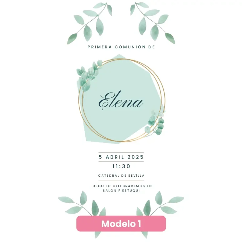 invitacion digital comunion modelo 1a