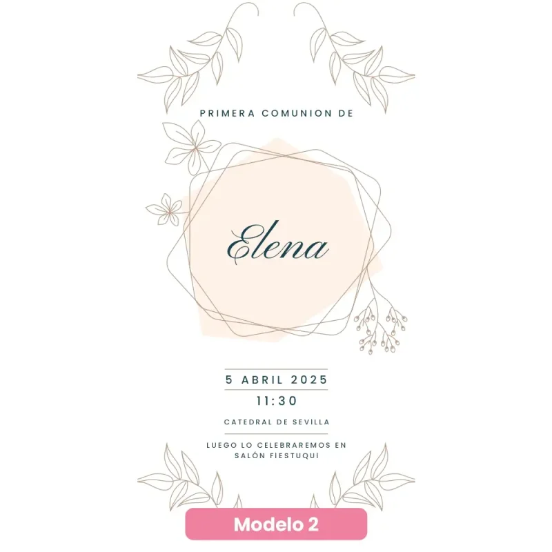 invitacion digital comunion modelo 2a